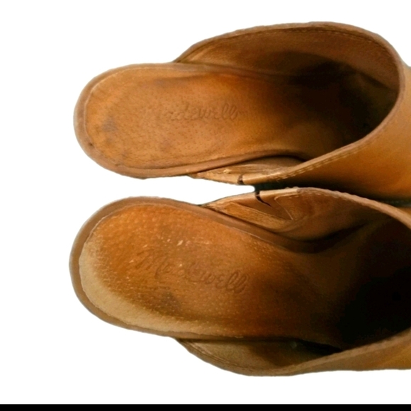 Madewell Womens Tan The Harper Classic Minimalist Slip On Leather Mule 9 - Picture 9 of 15